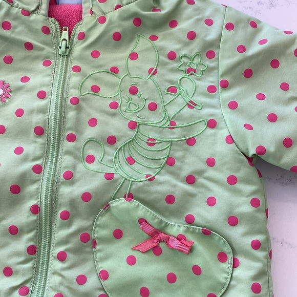 Adorable Disney Pigglet, fleece lined spring jacket 12M - Picture 4 of 6